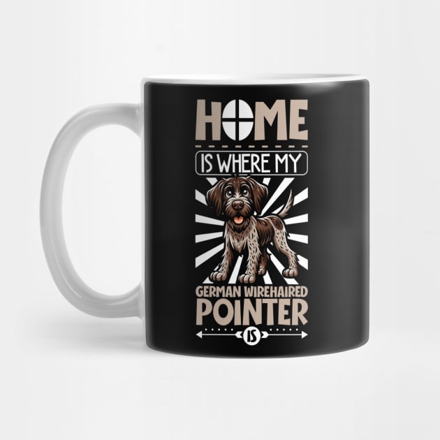 Home is with my German Wirehaired Pointer by Modern Medieval Design